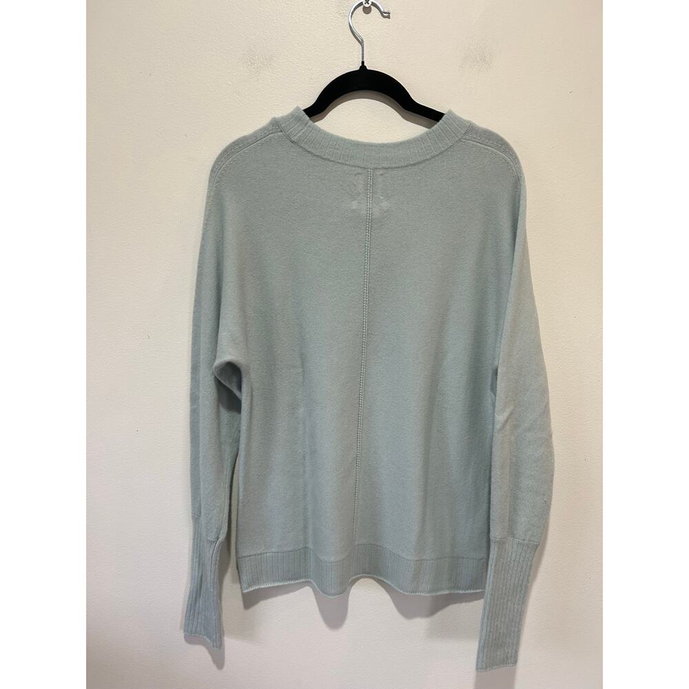 Joie cashmere blue sweater womens S 2 ply cashmere round neck - Picture 4 of 7